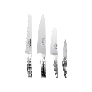 Global Hashira 5 Pc Knife Block Set Maple