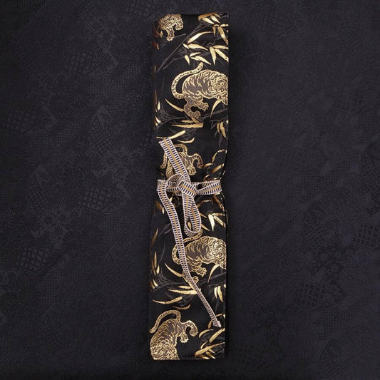 Musashi Knife Roll Tiger 1 Pocket Handmade