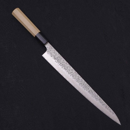 Musashi AUS-10 Tsuchime Damascus Buffalo Sujihiki Slicing Knife 27cm