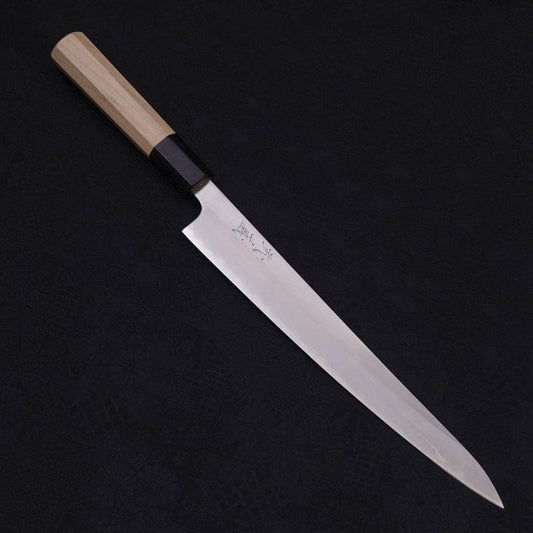 Musashi White Steel #1 Buffalo Magnolia Sujihiki Slicing Knife 24cm