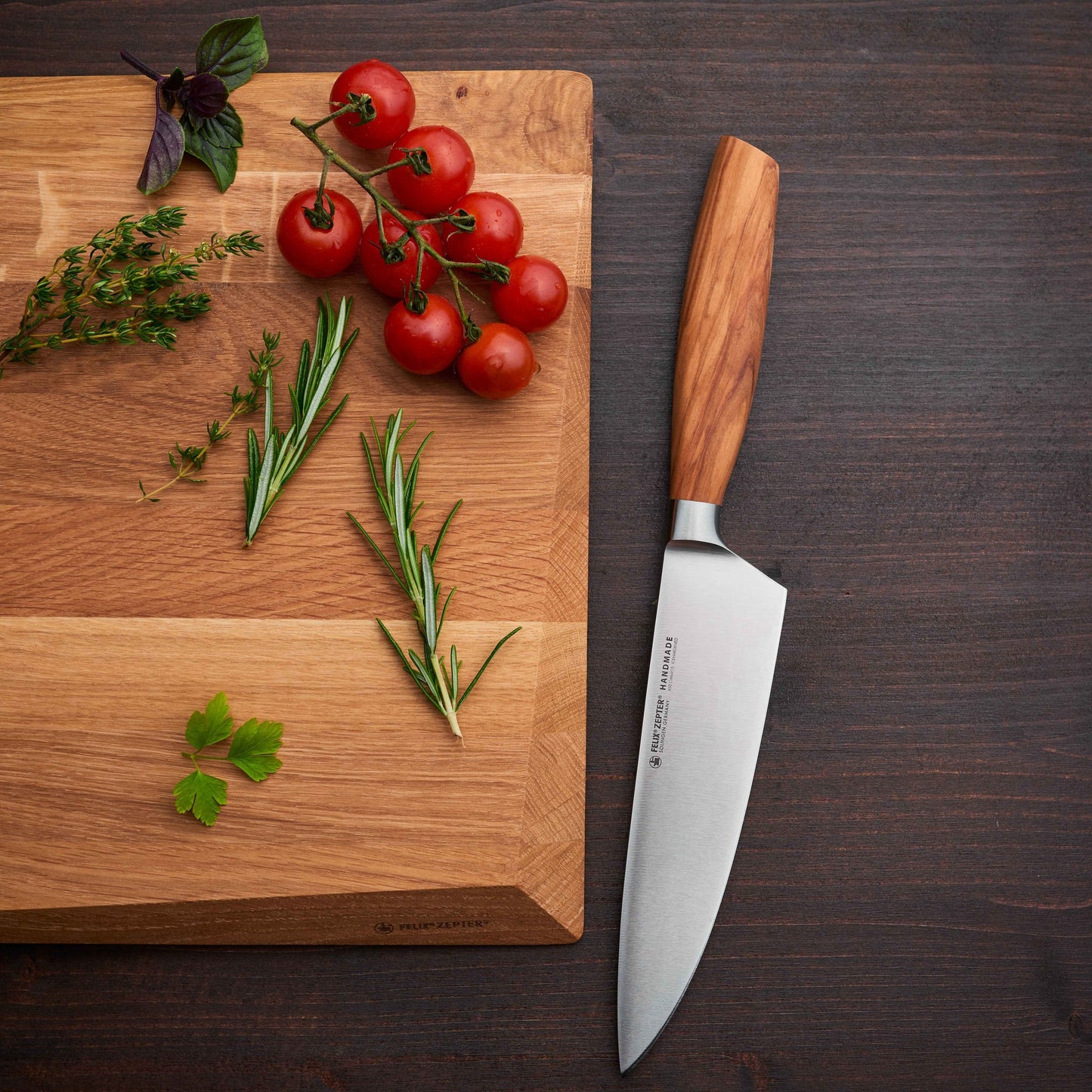 FELIX Size S Olive Chef Knife 18cm