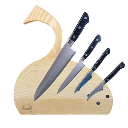 Due Cigni Ash Wood Swan Magnetic Knife Holder