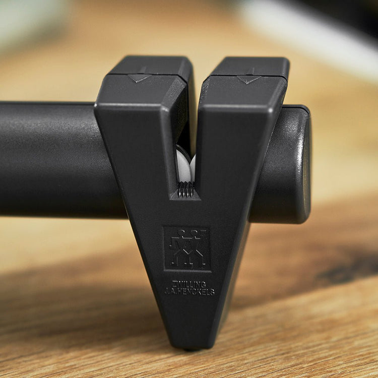 ZWILLING TWINSHARP Knife Sharpener & Honer Black