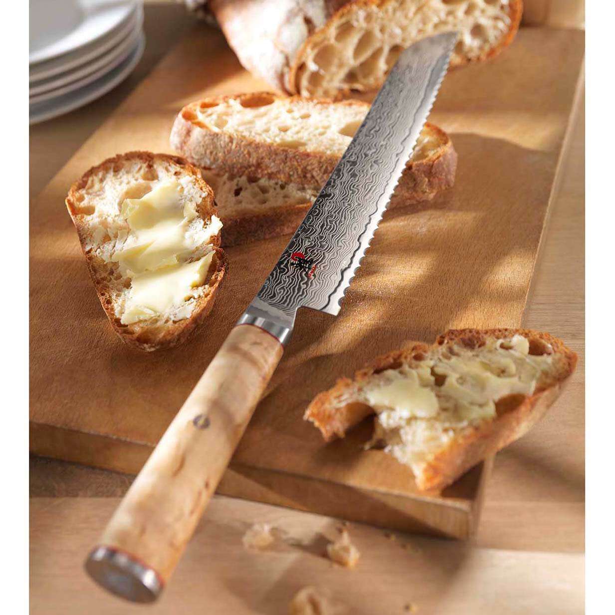 Miyabi Birchwood 5000MCD Bread Knife 23cm - House of Knives