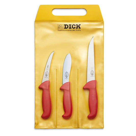 F DICK ErgoGrip Hunting Knife Indoor 3 Pc Set