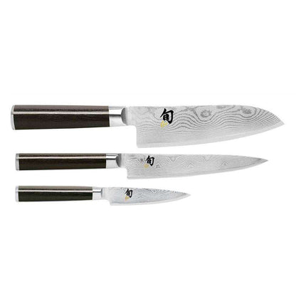 Shun Kai Classic 3 Piece Santoku Knife Set - House of Knives